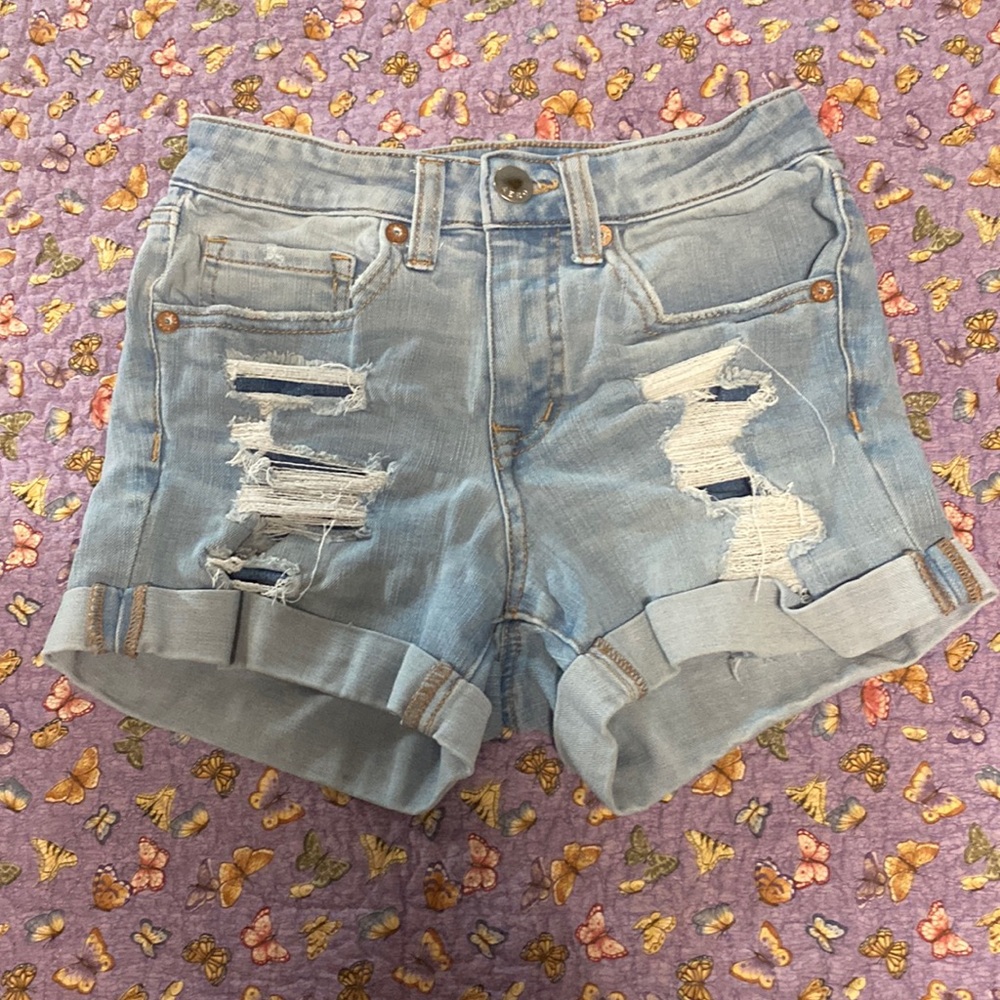 Aeropostale High-Rise Denim Shorts